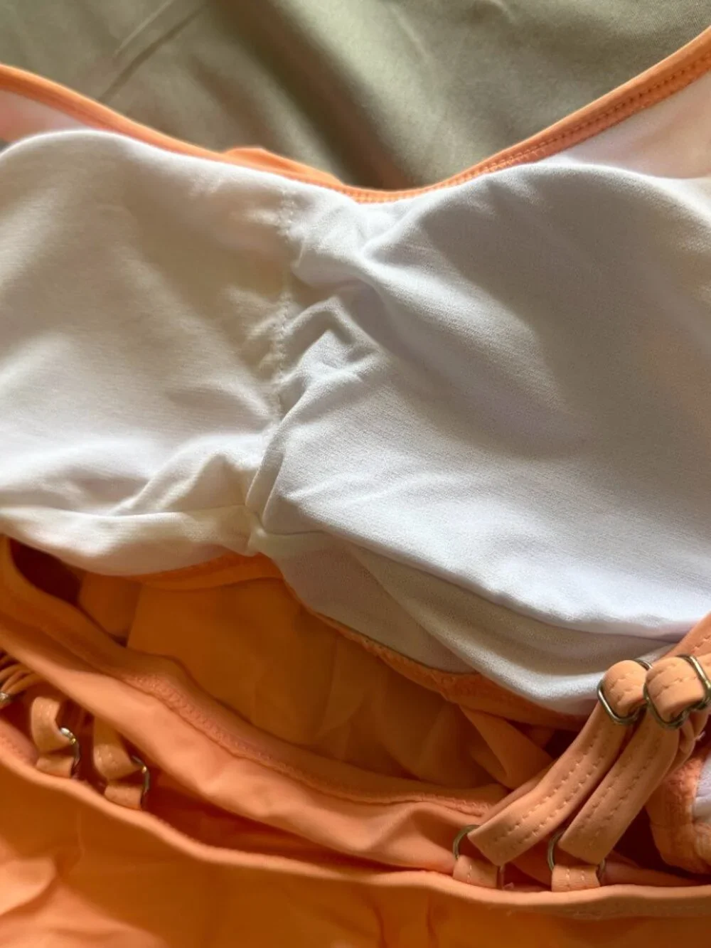 Unbranded Women's High Waisted Tankini Set Peach Floral Size Small New With Tags